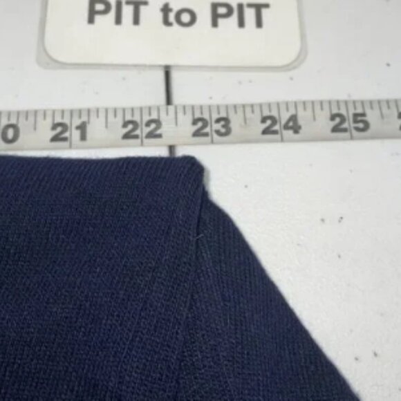 Barbour Men's Navy Blue v neck Cashmere wool Elbow Patch Tartan size Med - Picture 3 of 7